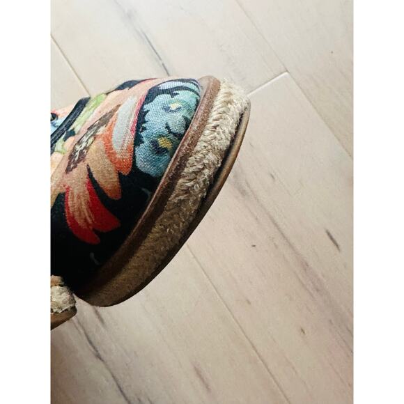 Loeffler Randall x Tucker womens floral print espadrilles shoes size 10 - Picture 6 of 10